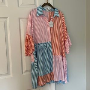 Petal and Pup Rosin dress-stripe—New with tags